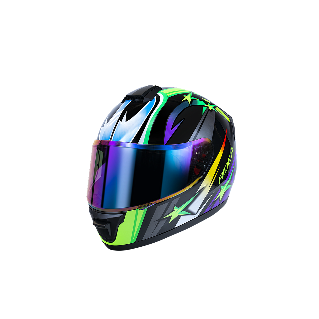 Full Face Vortex #3 Katana Green (Glossy) L