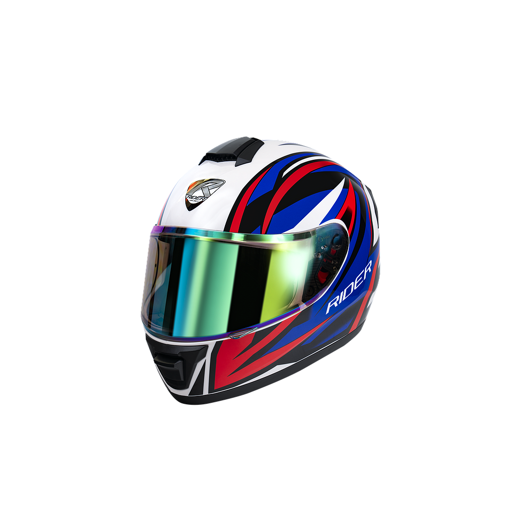 Full Face Vortex #6 Star Tri Color (Glossy) M