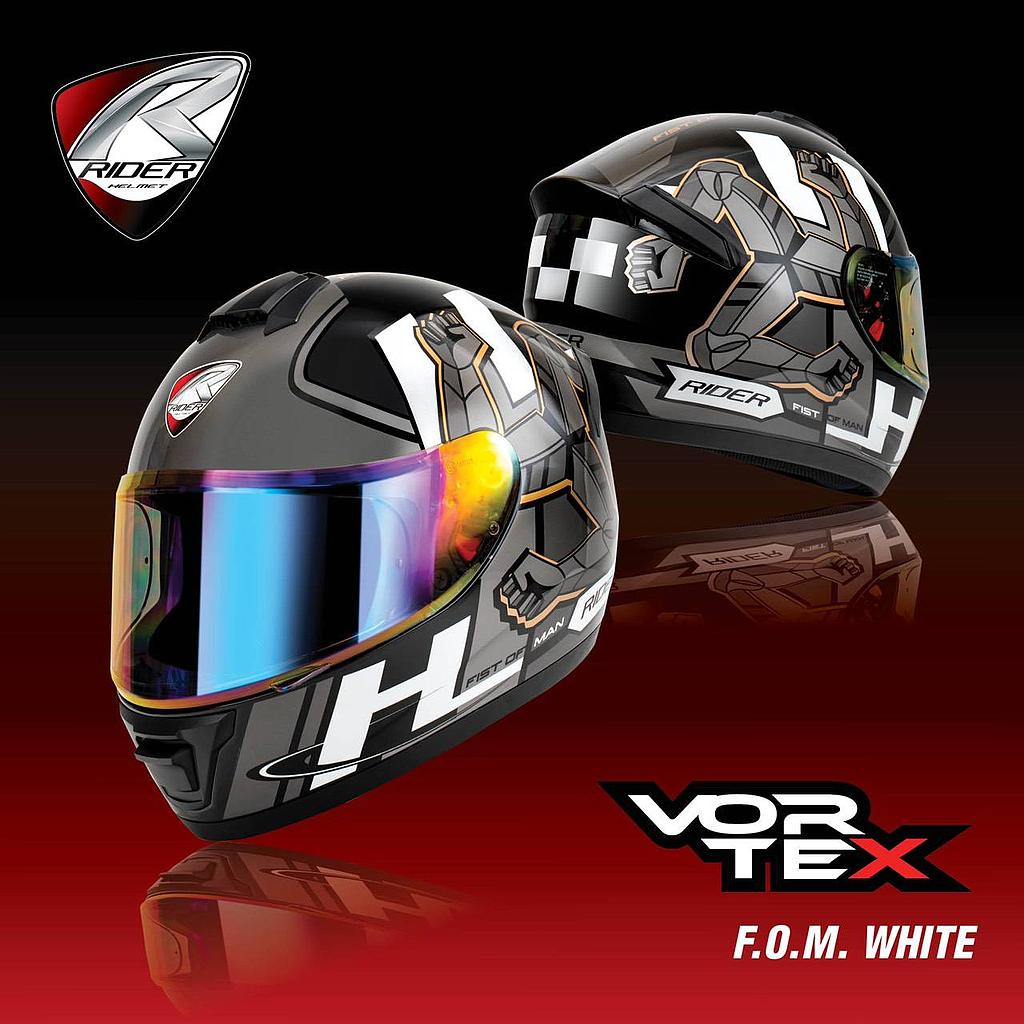 Full Face Vortex #9 F.O.M White M