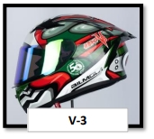 Full Face MASKED RIDER #2 V-3 L