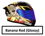 Full Face Razor SP #3 Banana Red (Glossy) M