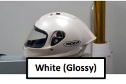 Full Face R1X #3 Pearl White (Glossy) L