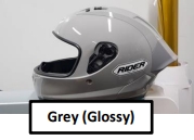 Full Face R1X #4 Grey (Glossy) M